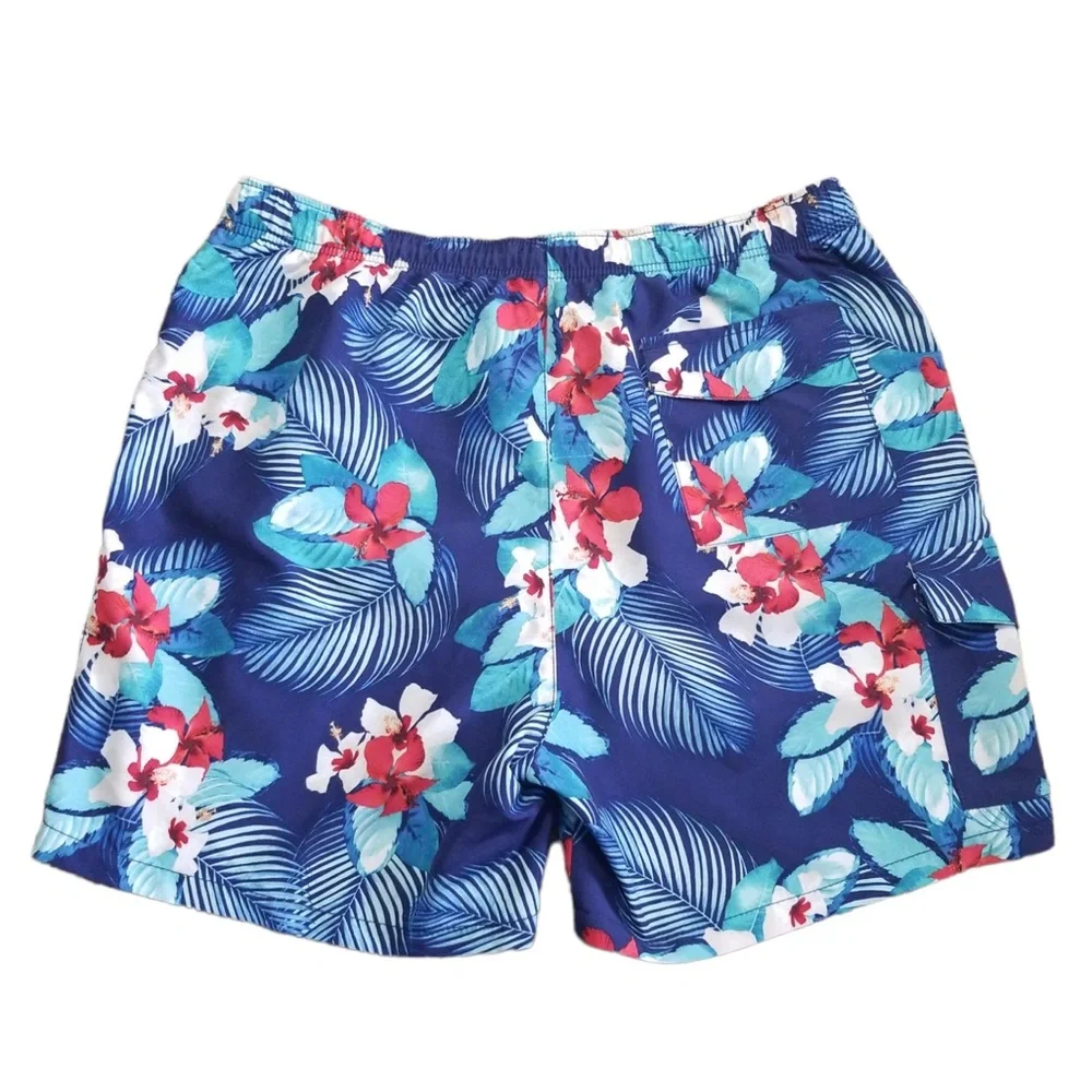 Tommy Bahama Men’s Blue Tropical Naples Monterosso Beach Swim Trunk Sz.‎ L NWOT